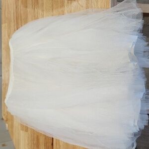 NEW little mistress white tulle full skirt 6